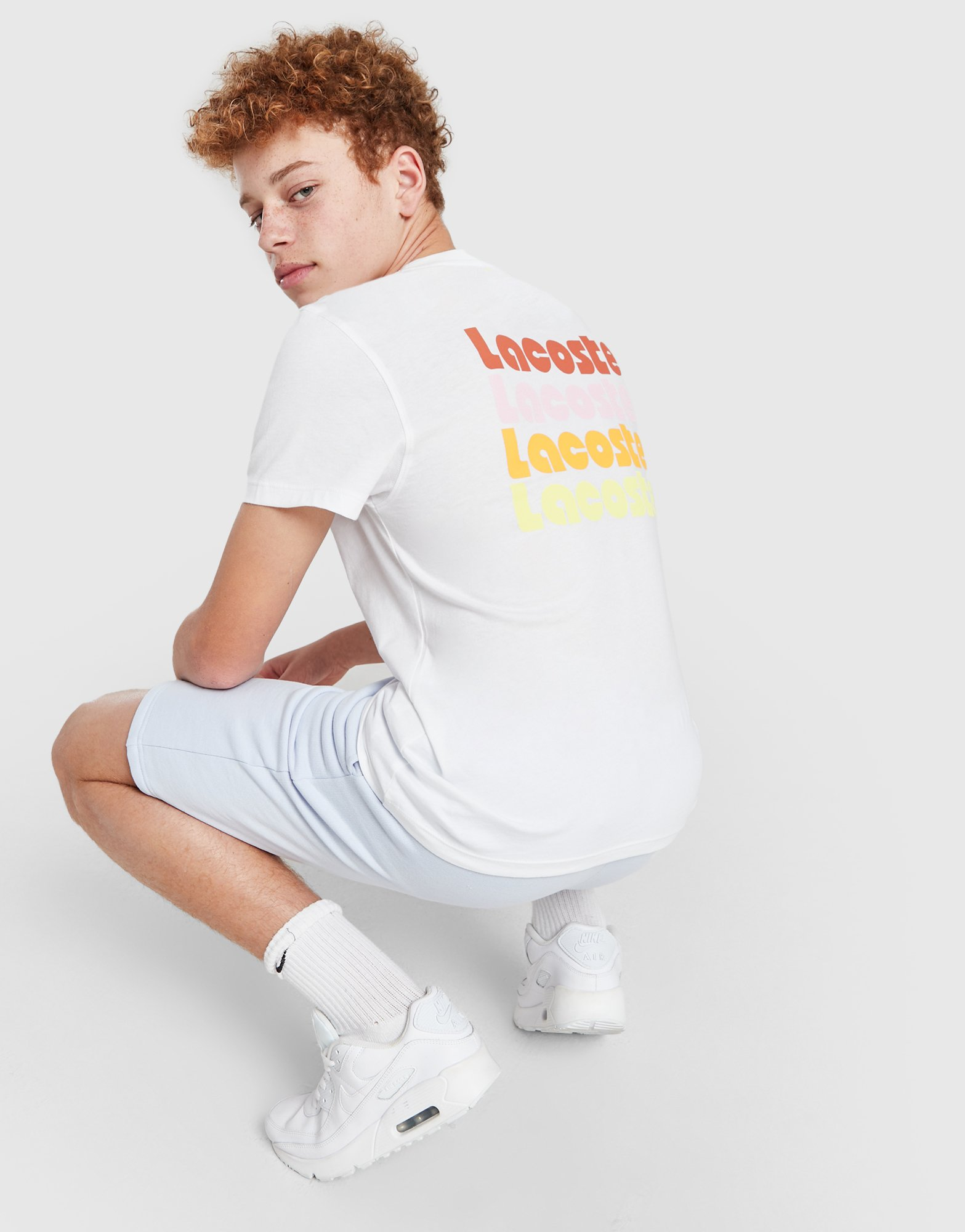 Lacoste T-shirt Back Stack Logo Junior