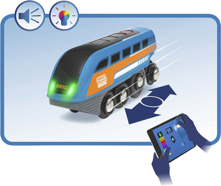 Brio Brio Smart Tech sound lokomotiv Blå & orange