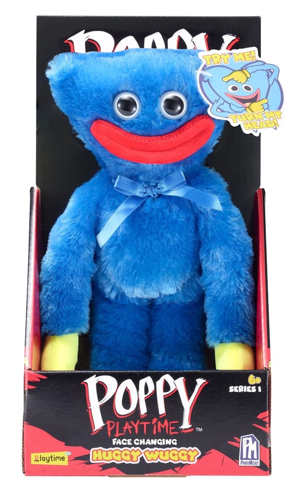 Poppy Playtime Deluxe Plush Huggy Wuggy Face-Changing S1