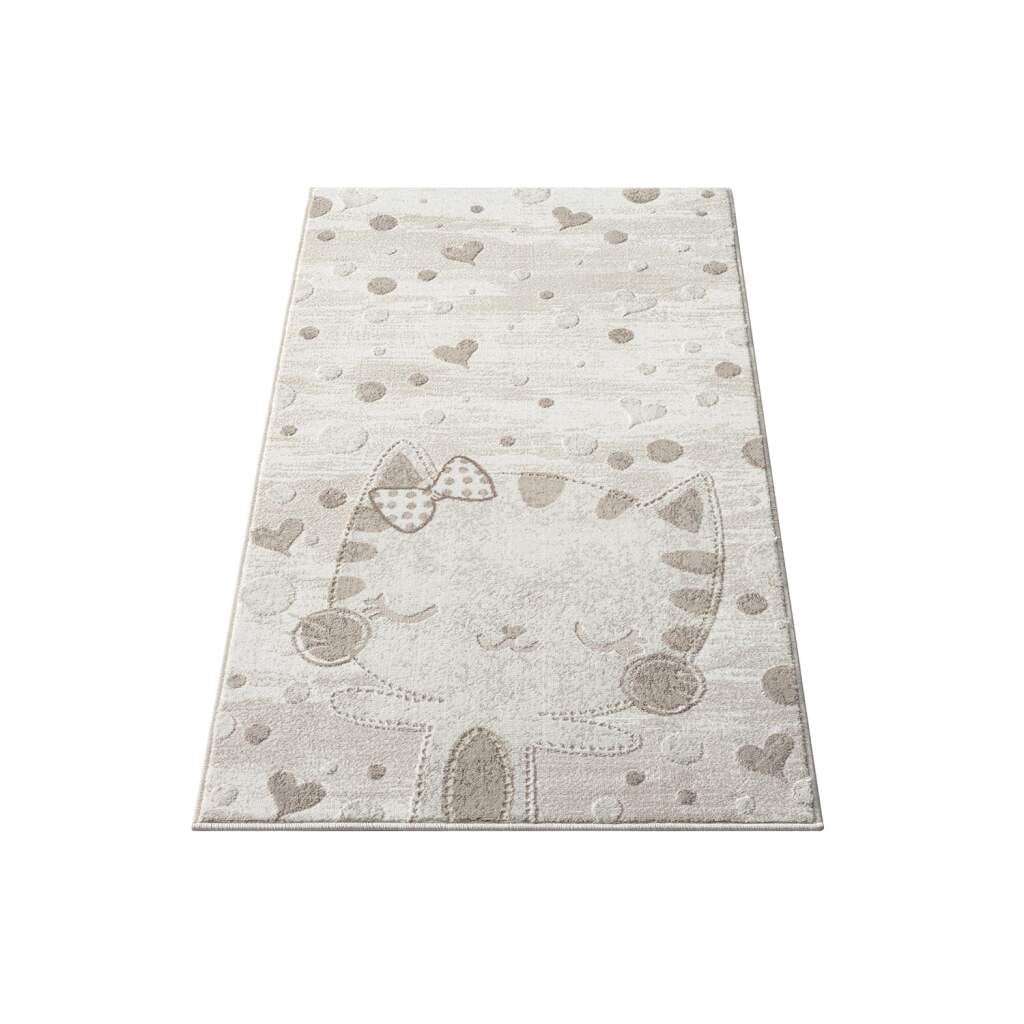 Carpet City Kinderteppich »MARA720« rechteckig 11 mm Höhe Kinderzimmer, Kurzflor,robust,Tiere,  Spielzimmer