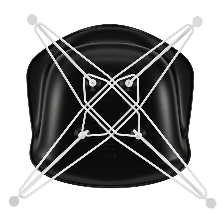 Eetkamerstoel DAR Deep black RE wit