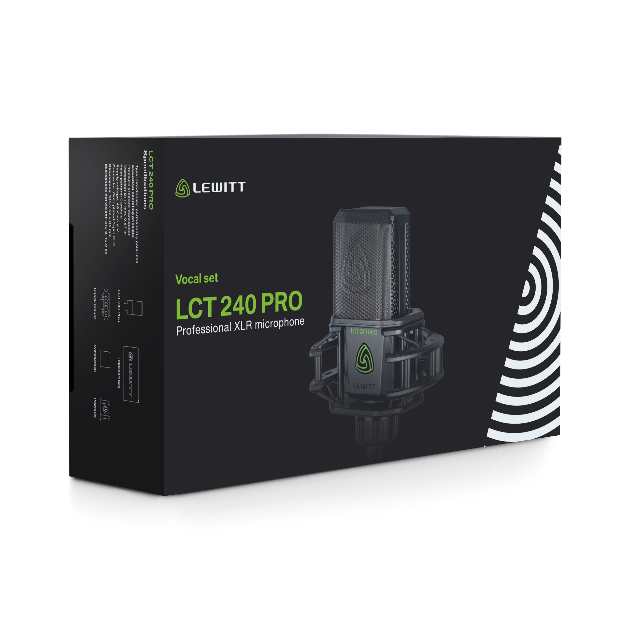 Lewitt LCT 240 PRO vocal set condensatormicrofoon zwart