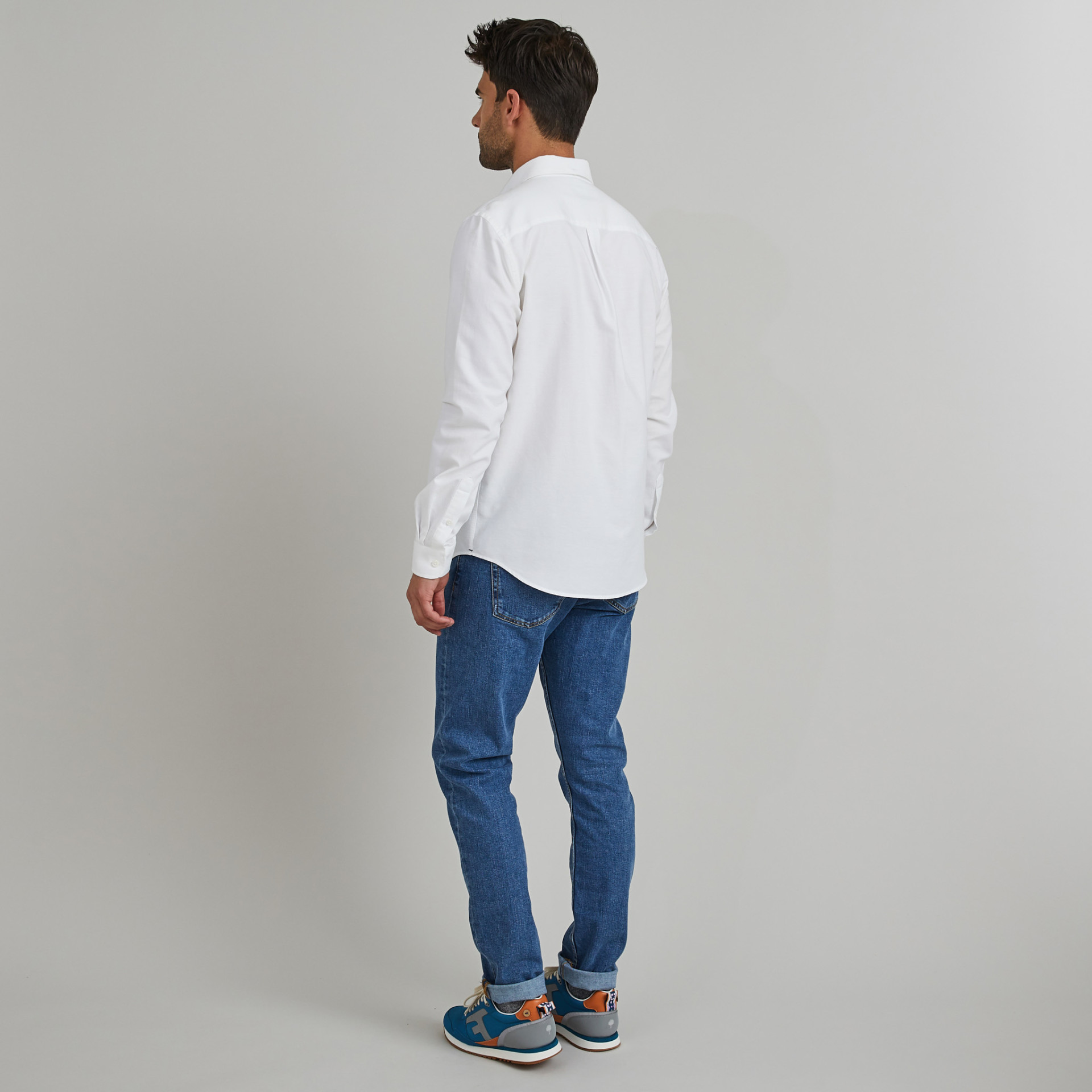 Chemise classique blanche coton - modèle Ivoy