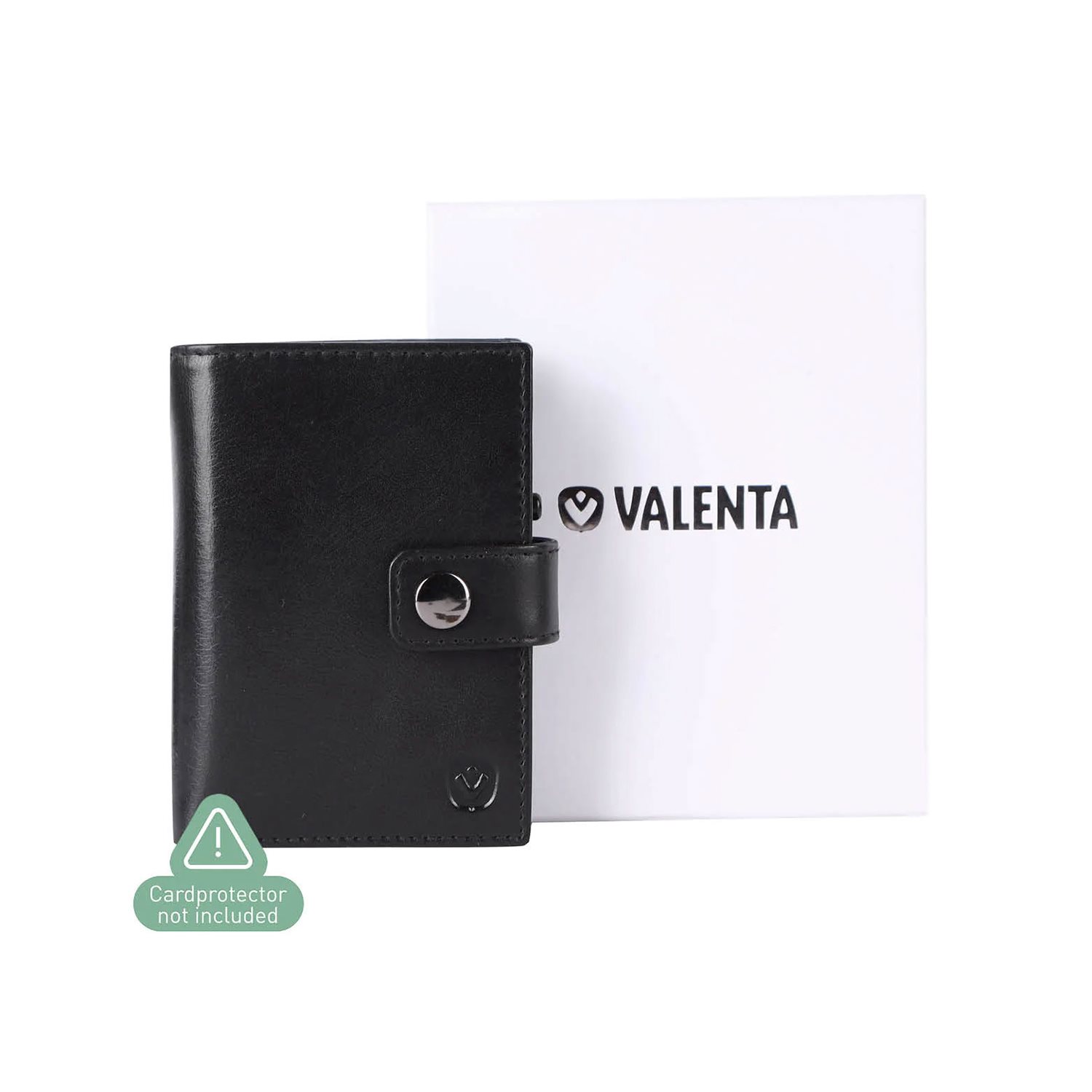Valenta Card Wallet Leather MagSafe Luxe black