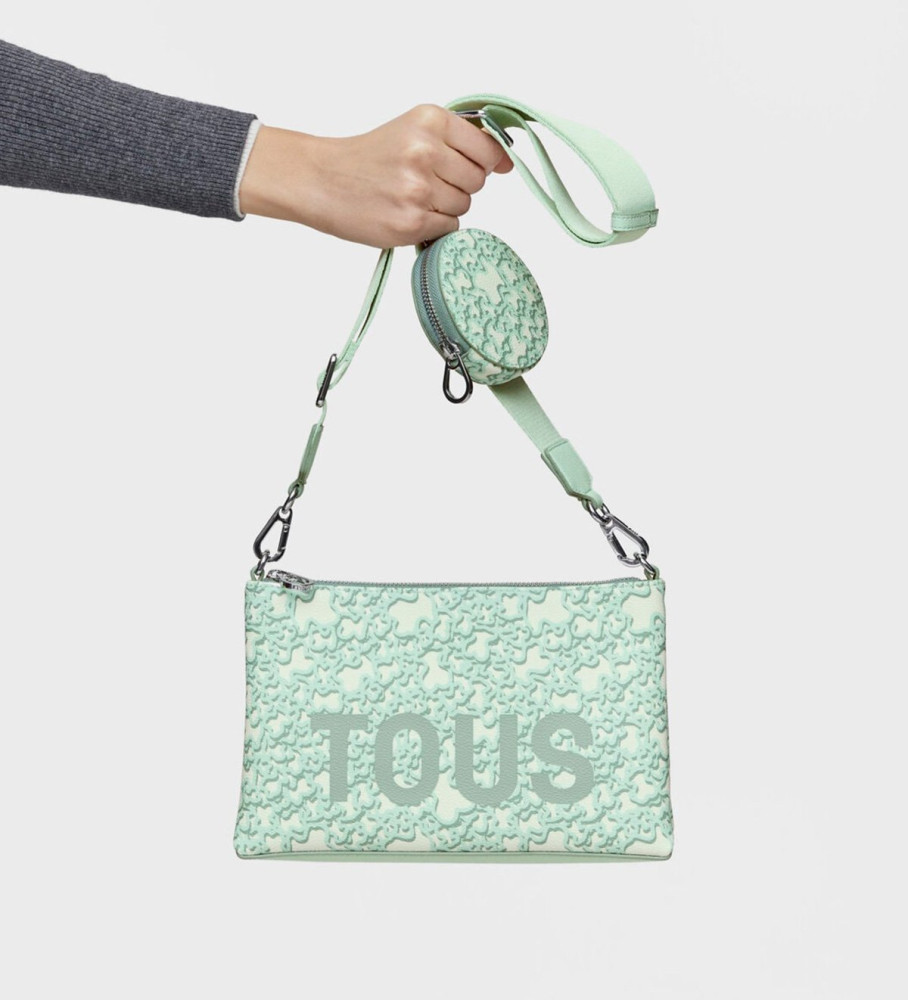 Bolsa de ombro Tous Flat Kaos Mini Evolution Verde