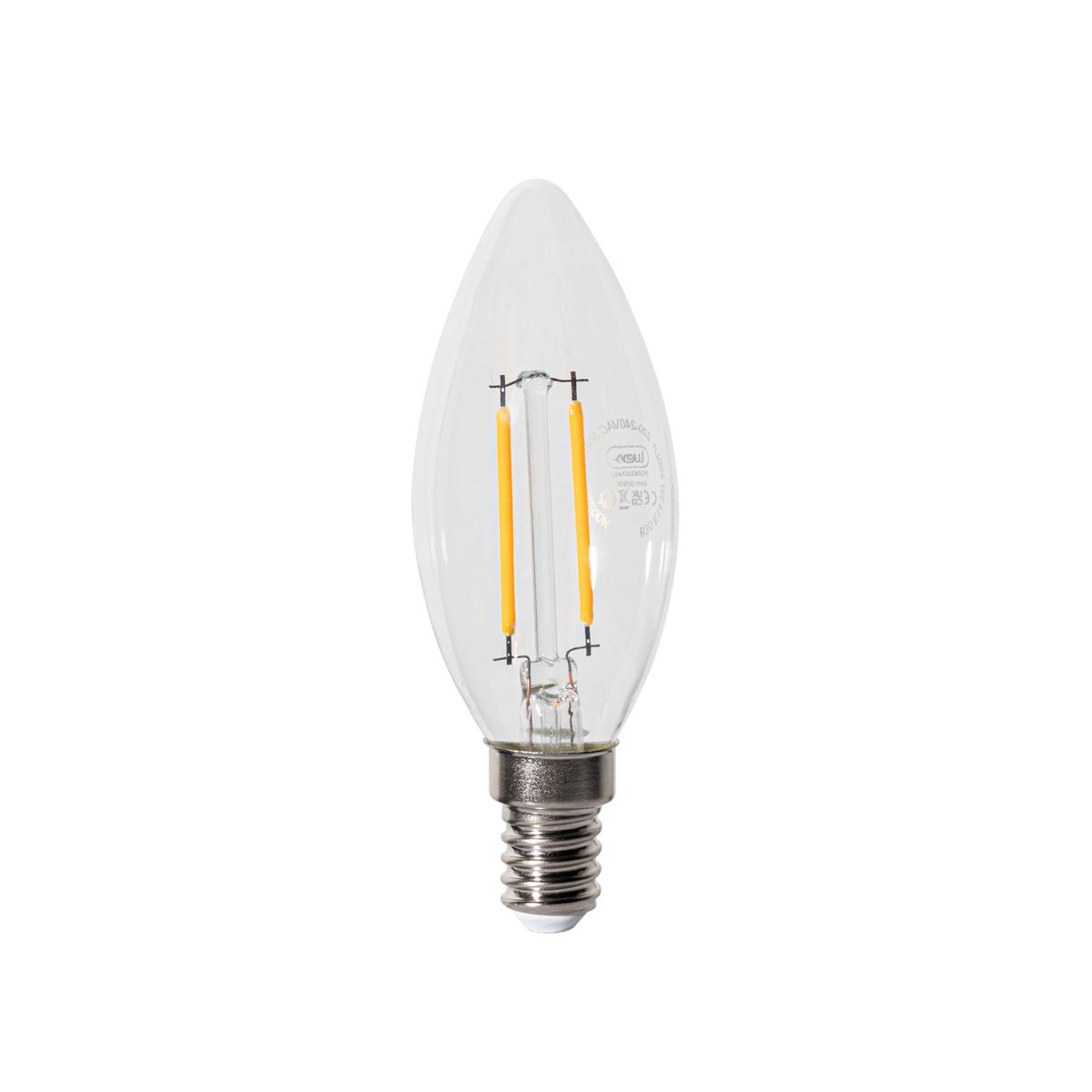 E14 dimbare LED lamp B35 helder 3W 250 lm 2200K