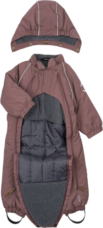 Mikk-Line Nylon Baby Suit - Solid Rose brown