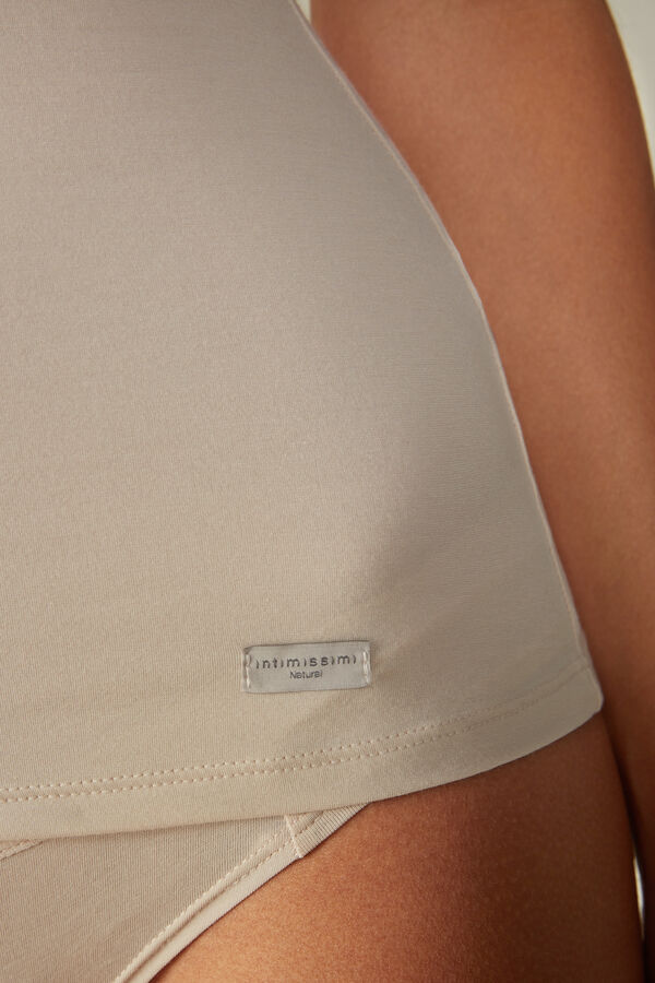 Blusa de algodão com alças finas