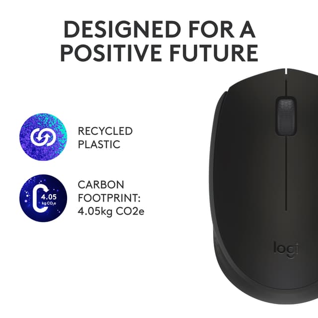 Logitech M171 trådløs mus (sort)