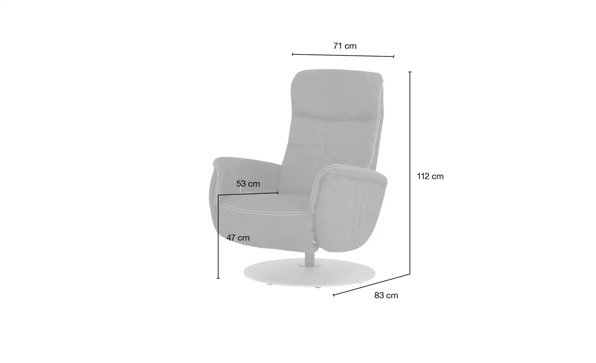 meinSofa Drehsessel Franzi