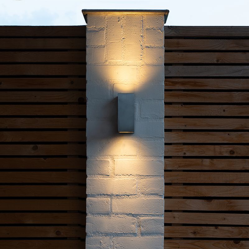 Moderne wandlamp aluminium 2-lichts IP44 - Baleno