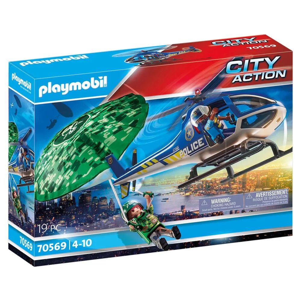 HELICOPTERE DE POLICE ET PARACHUTISTE - 70569