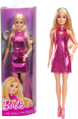 Barbie Fashionista Dukke med Blondt Hår & Rosa Kjole