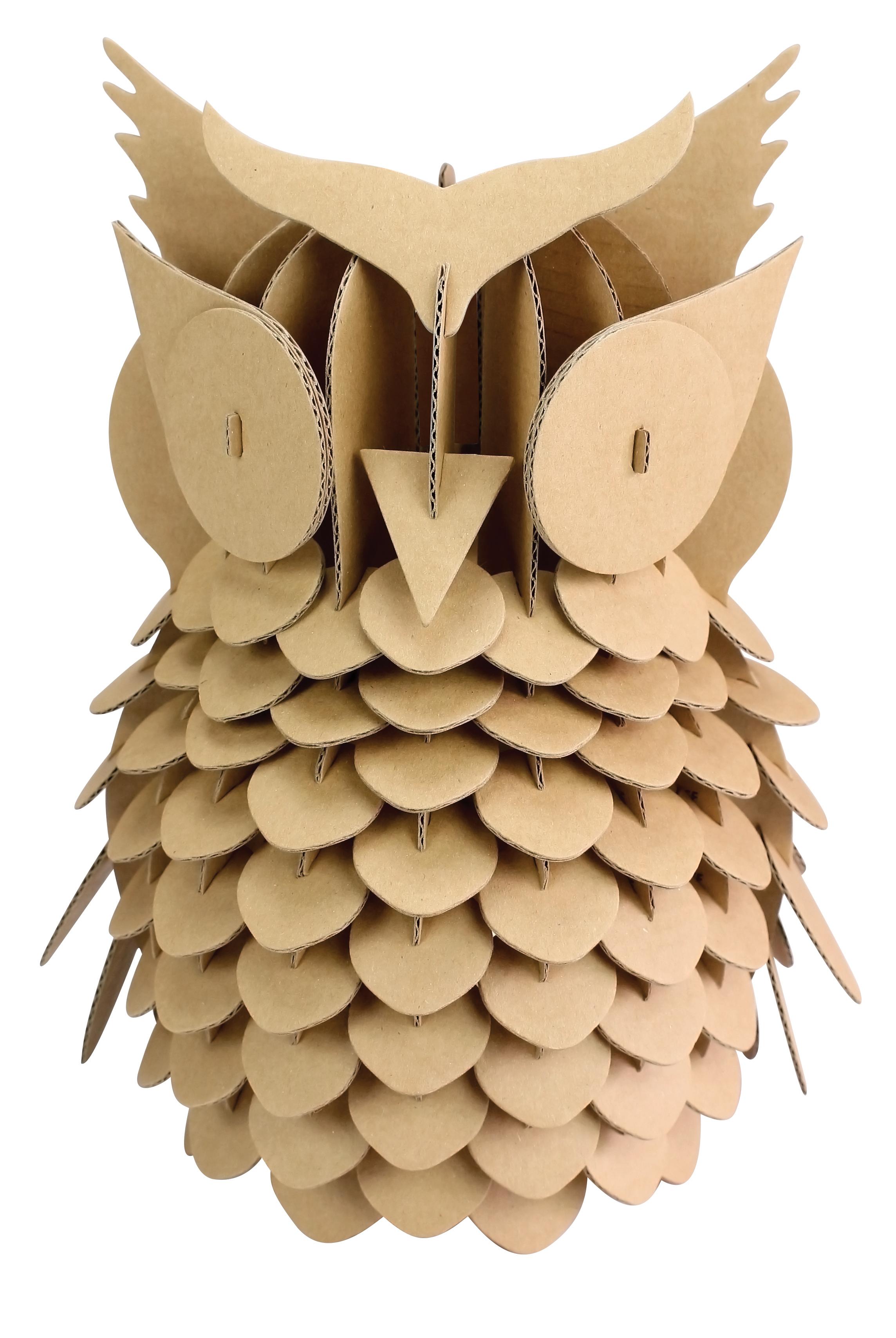 HIBOU CARTON A ASSEMBLER 20 X 25 CM