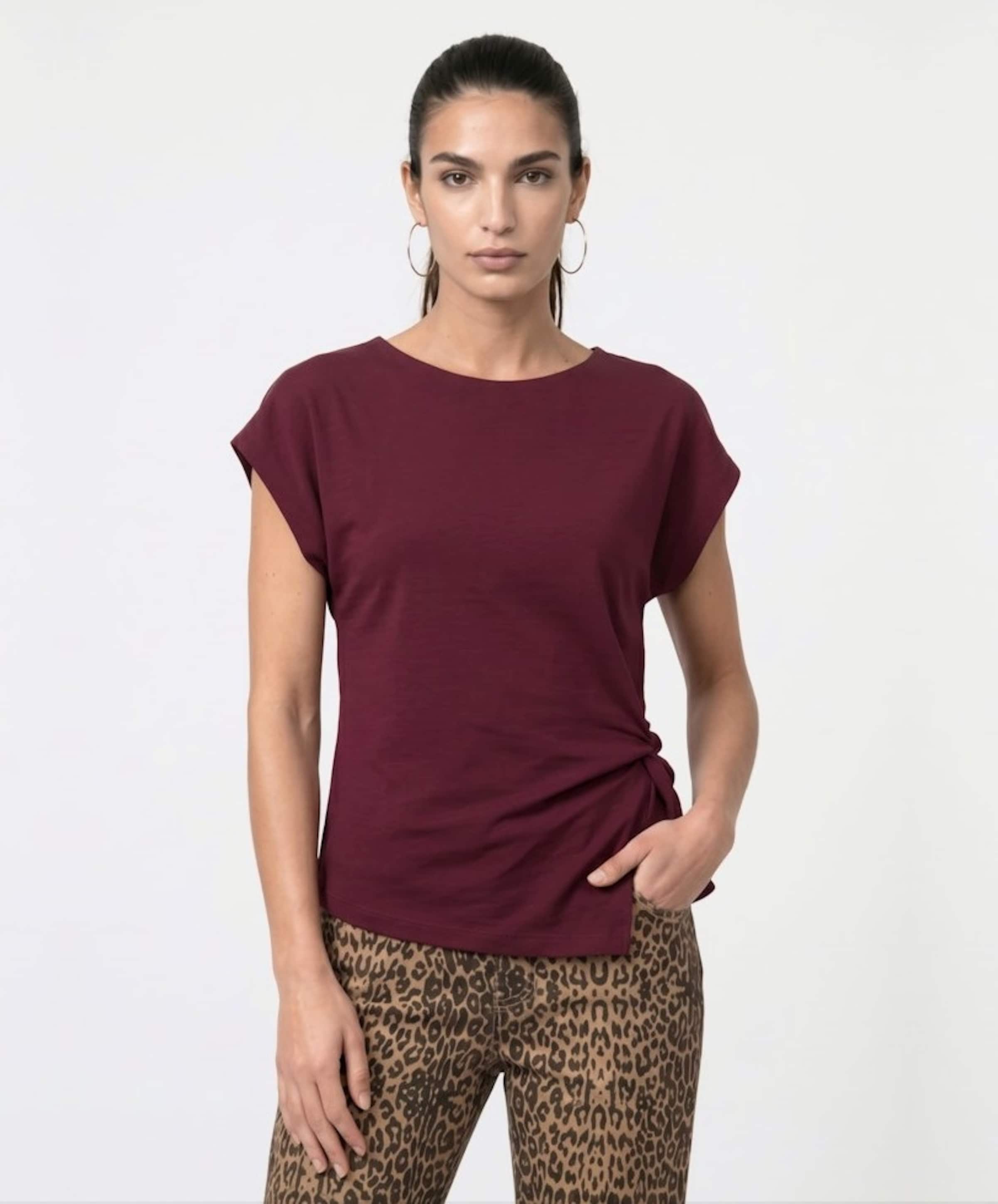 Monari Dames T-shirt bordeaux