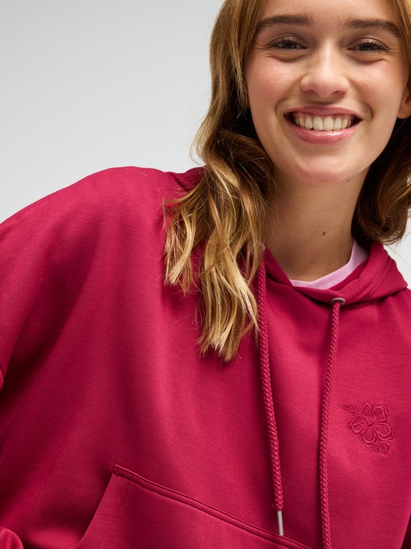 Surfing By Daylight Sweat capuche Soft Lounge Rouge Femme