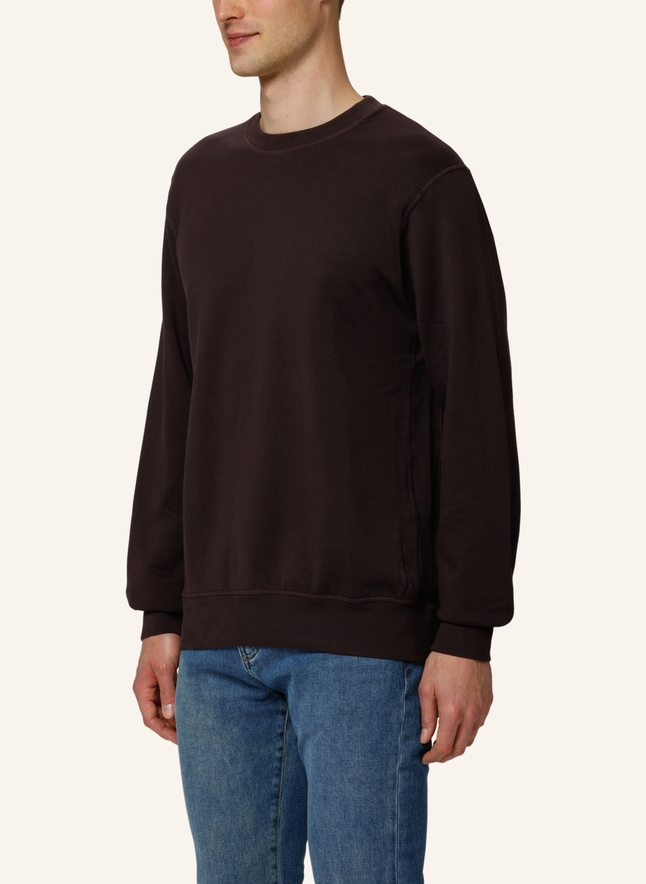 TRUSTED HANDWORK Round Neck 1/1-Sleeve Sweatshirt