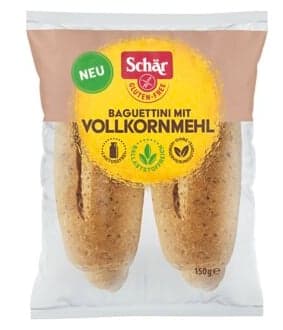 Schär Baguettini mit Vollkornmehl glutenfrei