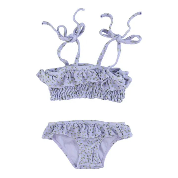 Piupiuchick Maillot de Bain 2 Pièces Fleur Matière Recyclée | Lavande