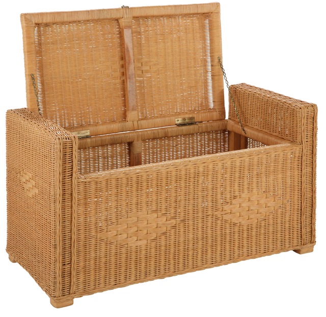Home affaire Sitztruhe »Schönerempfang, TOPSELLER!« Rattan-Bank, OTTOs Choice,  Belastbar bis max. 80 Kg, mit Stauraum