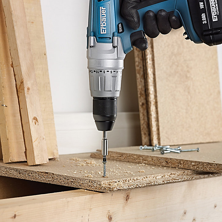 Embout de vissage torsion impact PZ2 25 mm Erbauer - 3 pièces