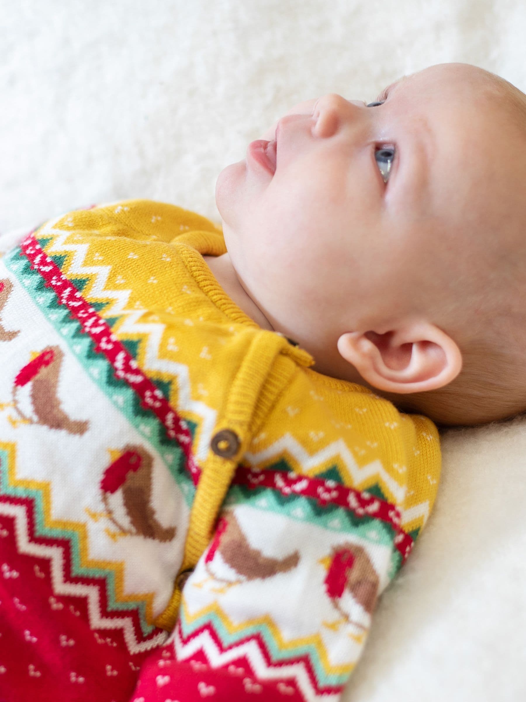 Frugi Gebreid Kerstmis Rompertje