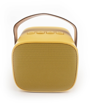 Lalarma Bluetooth-høyttaler med Trådløs Mikrofon, Gul