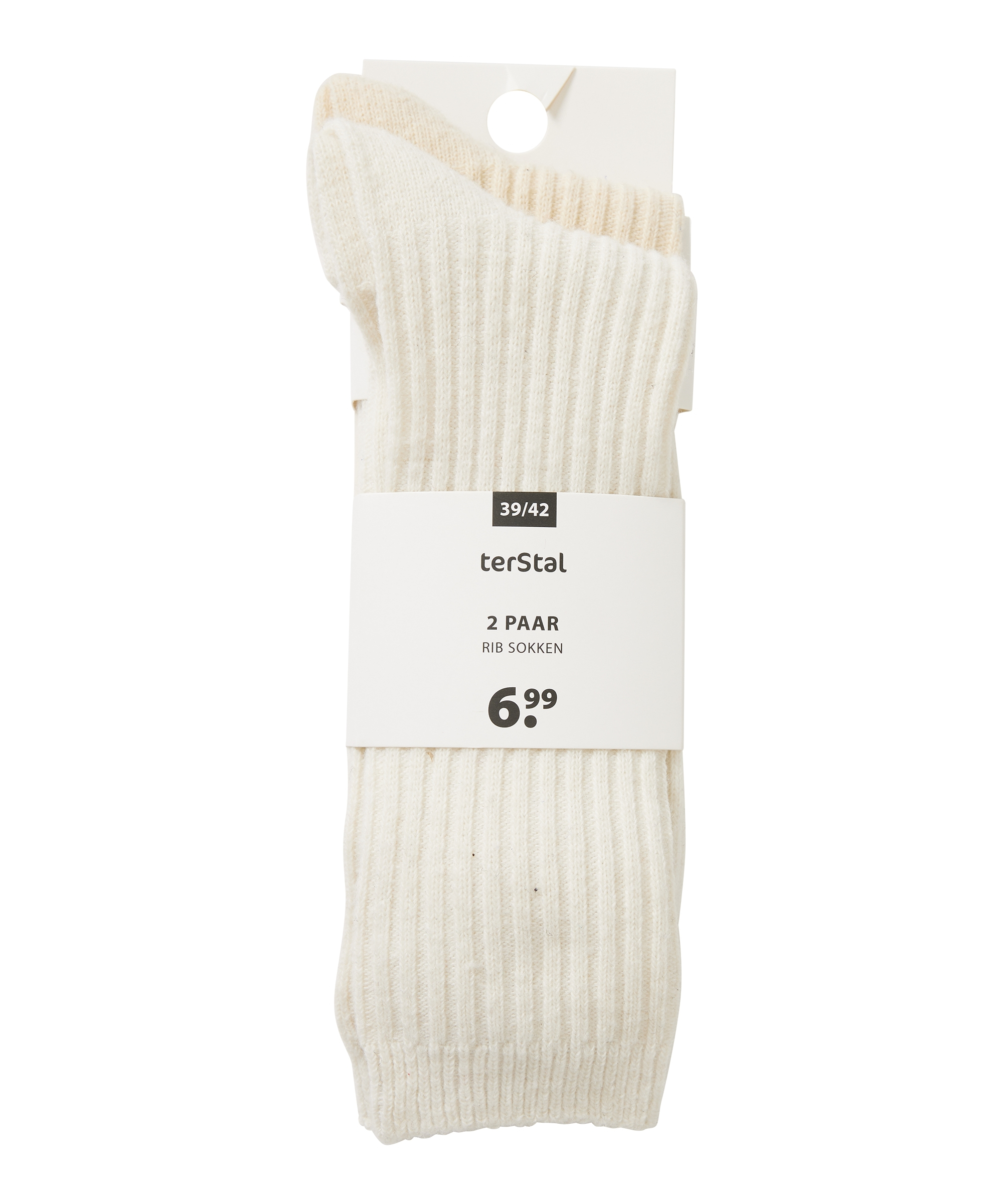 2-pack rib sokken