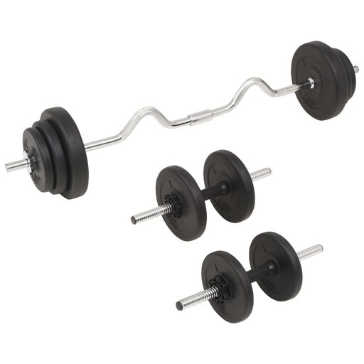 Barra de peso Vidaxl Super Curl