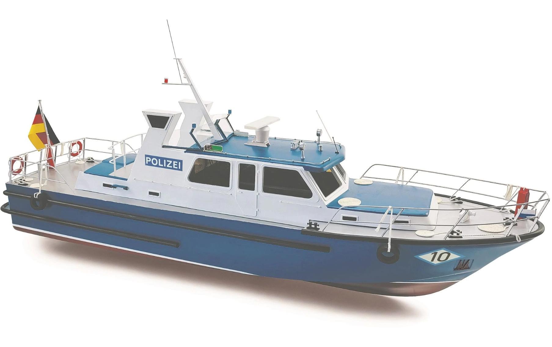 Bausatz WSP10 Passau 1:20, 770 mm<br>Detaillierter Modellbausatz eines Polizeibootes