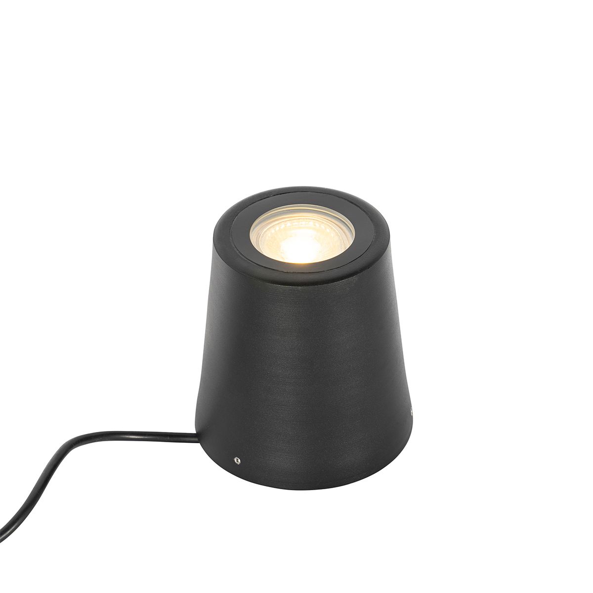 Moderne tuinspot zwart rond IP65 - Lennard