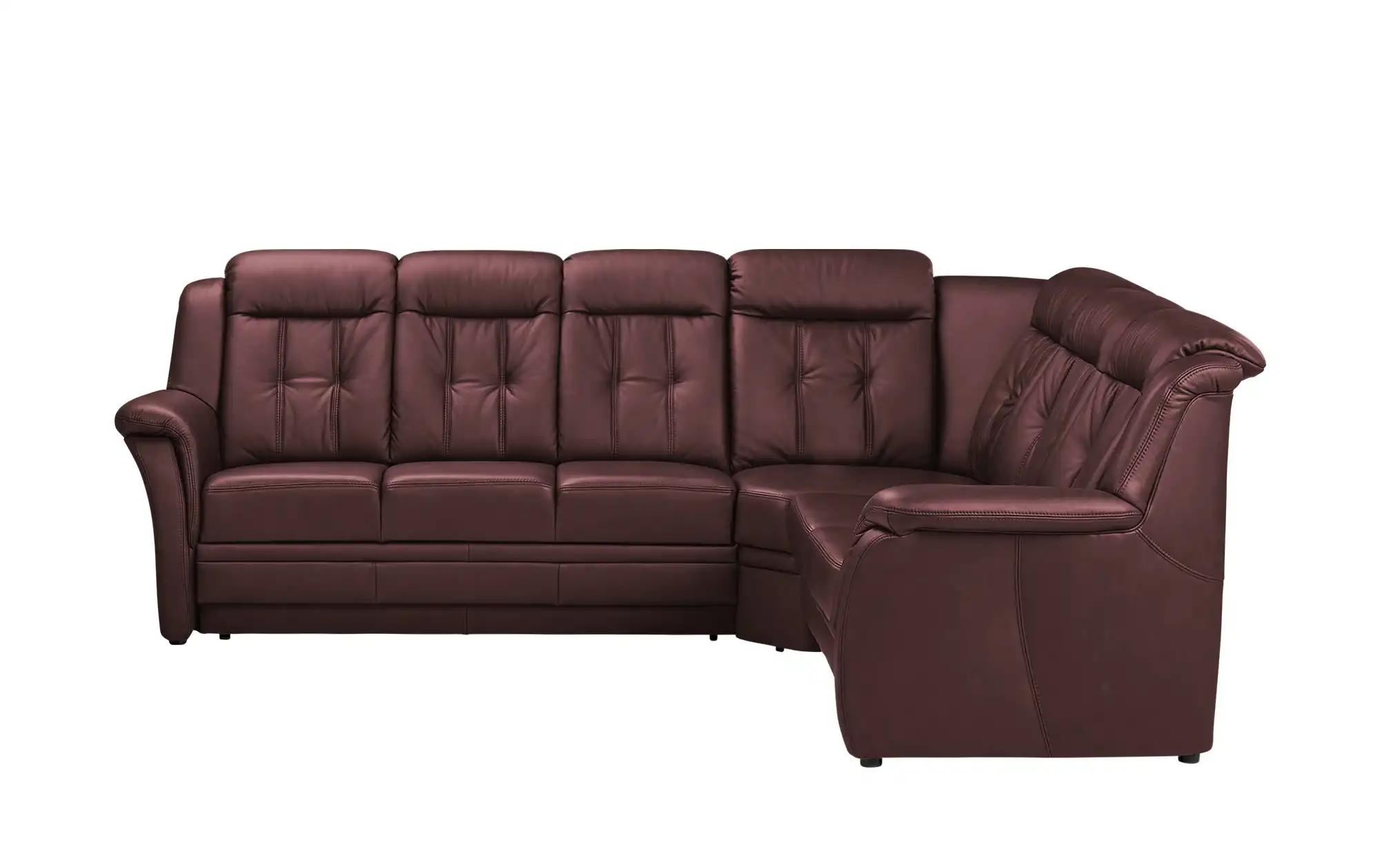 Polstermöbel Oelsa Komfort-Ecksofa aus Leder Andorra