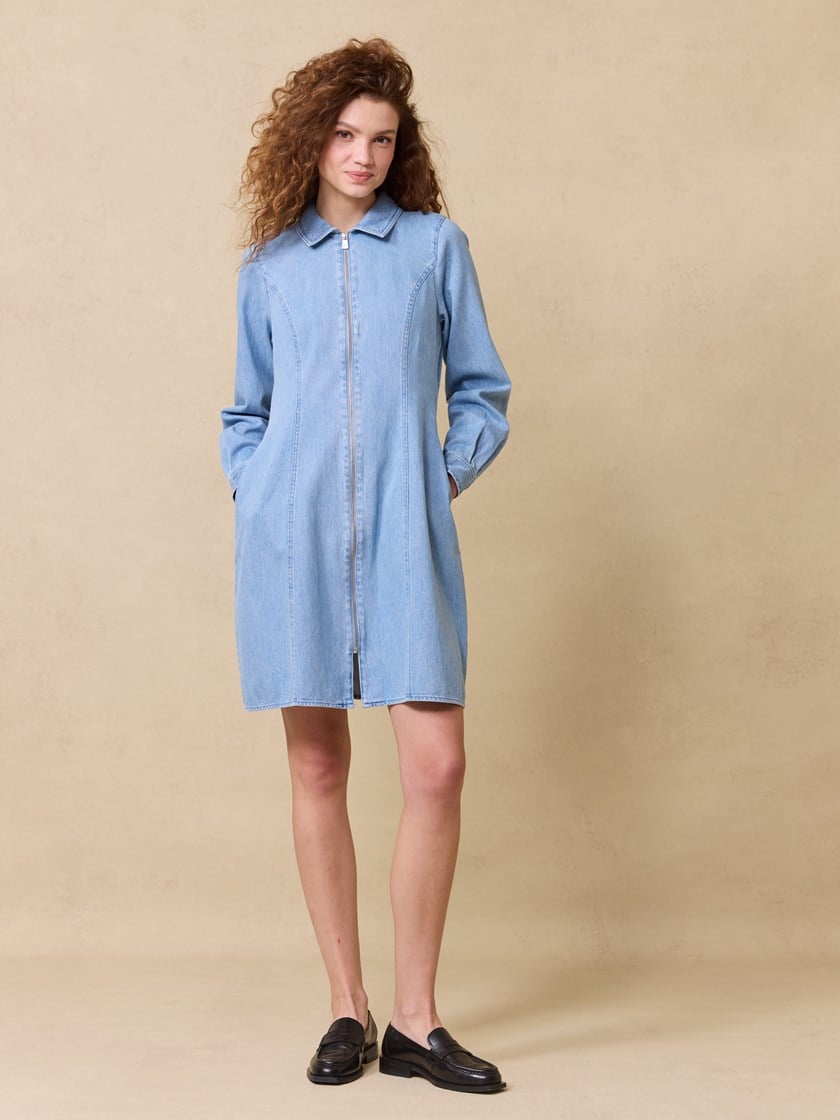 Hilda kjole Stonewash