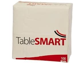 Serviet TableSMART 40x40 cm 3-lag 1/8-fold Hvid,10 pk x 100 stk/krt