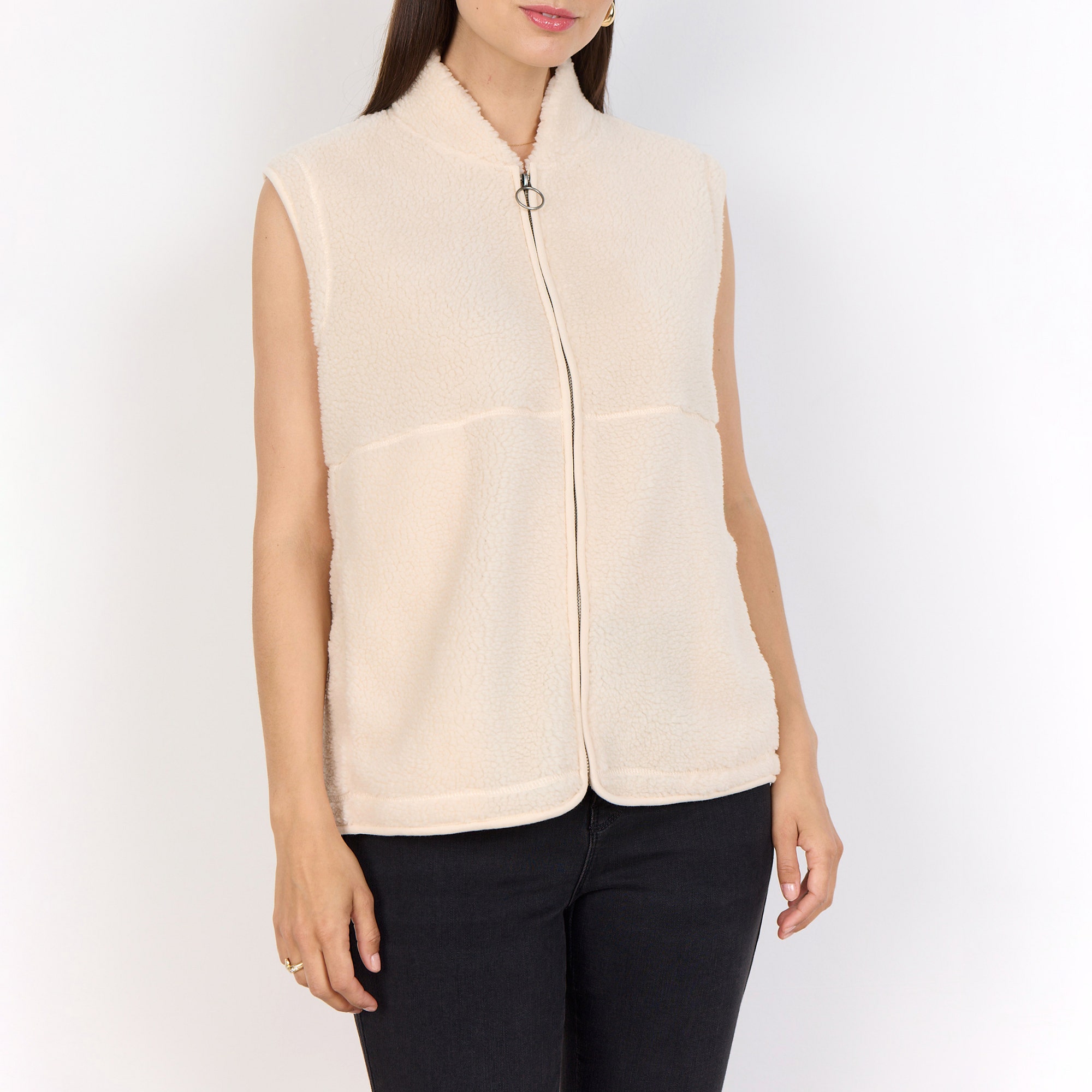 Gilet Femme ecru