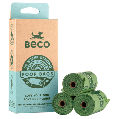 Beco Pets Hundekotbeutel mit Minzduft 60 Stk.