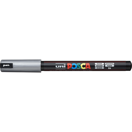 Posca PC1MR vandbaseret tusch - sølv