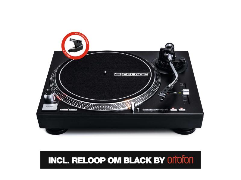 Reloop Plattenspieler RP-4000MK2 Schwarz DJ-Plattenspieler mit quarzgesteuertem High-Torque-Direktantrieb