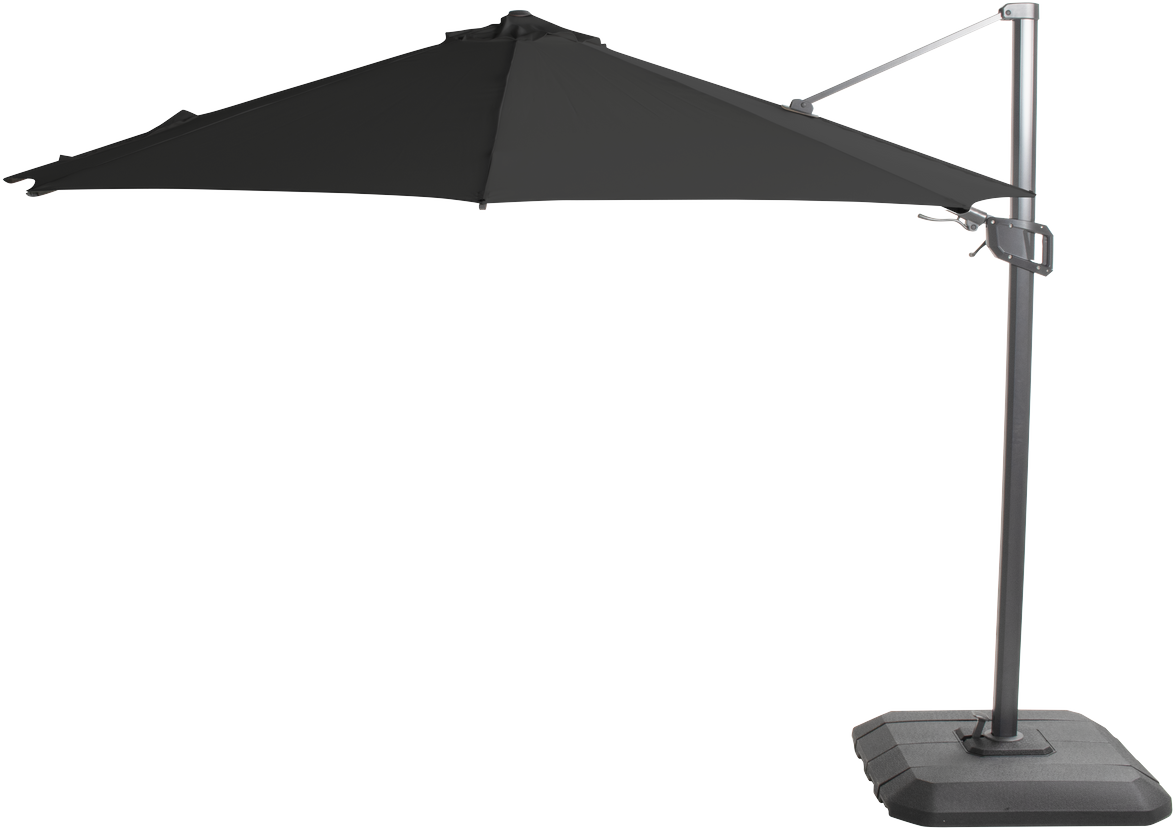 Zweefparasol r350cm Antraciet 14.123.178 Shadowflex ⌀350  x H267 cm