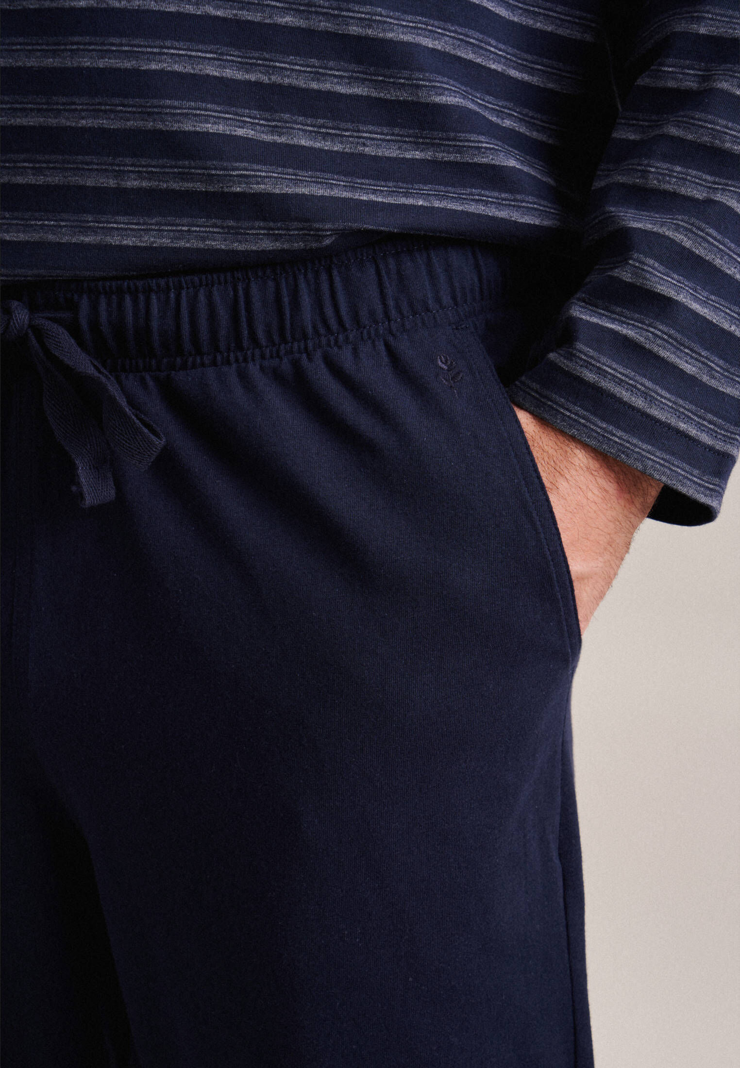 Seidensticker| Herren Pyjama Schwarze Rose