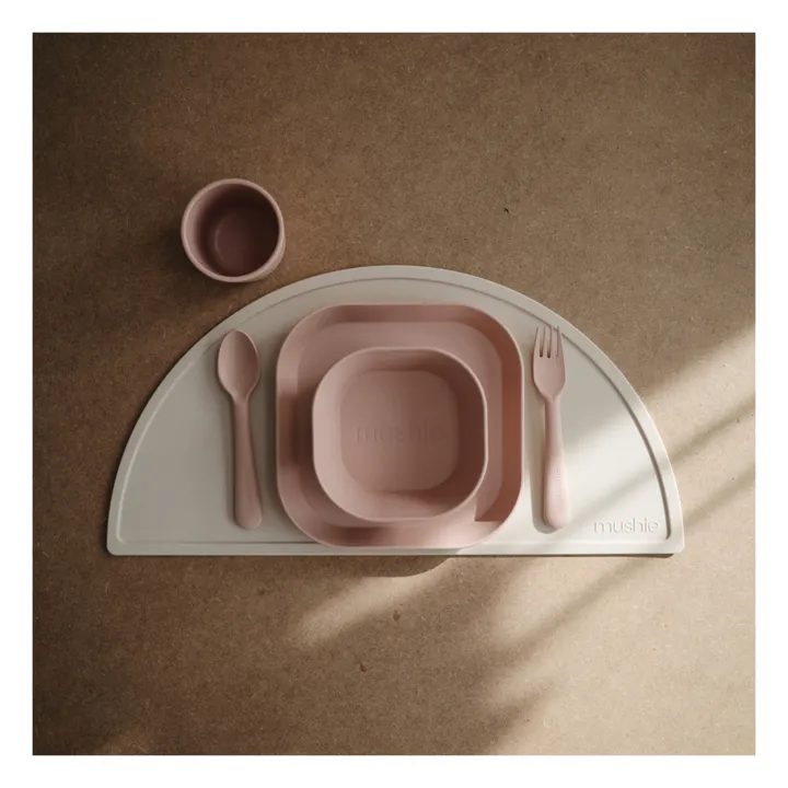 Mushie Cuillères en silicone - Set de 2 | Blush
