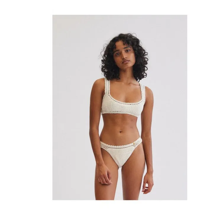 She Made Me Bas de Maillot Classic Crochet | Naturel