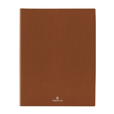 Agenda Odessa - 1 semaine sur 2 pages - 22 x 28 cm - marron - Oberthur