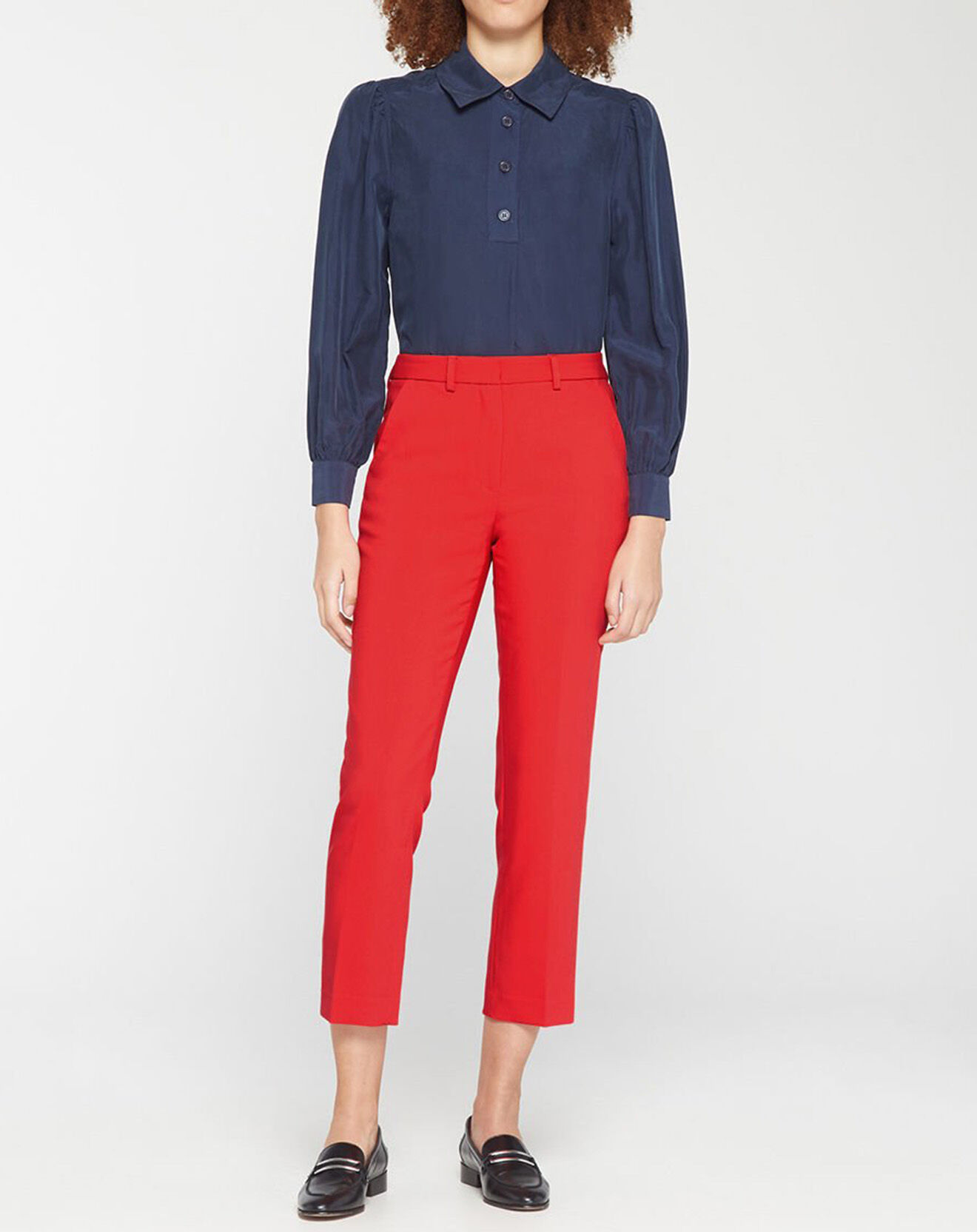 Jodhpur Pantalon Cigarette à pinces Mini rouge