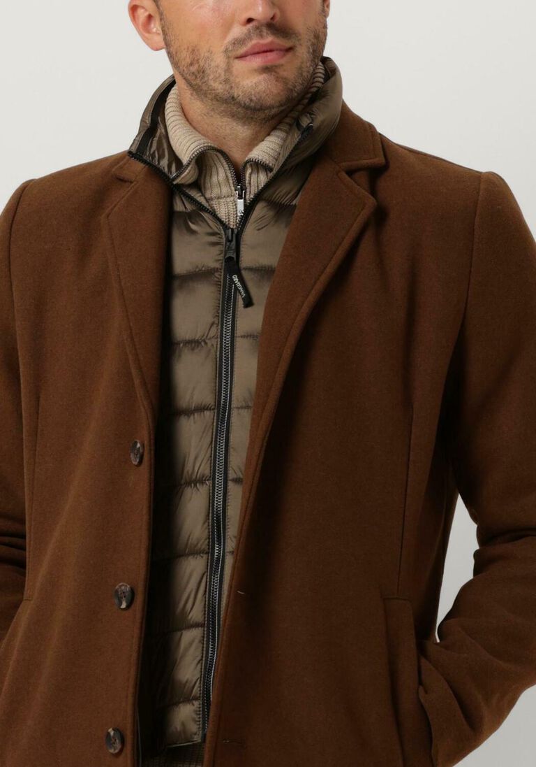 VANGUARD bruine vanguard mantel long jacket marten choproad