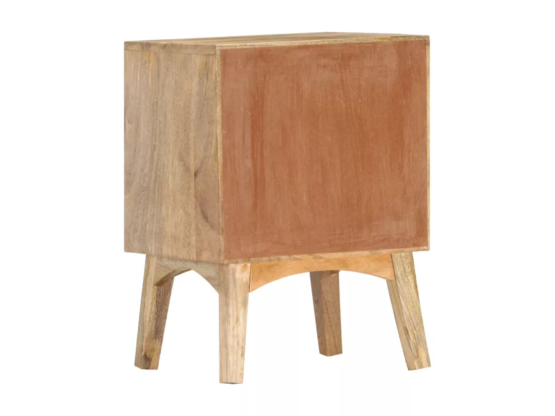 Table de chevet 40x35x55 cm Bois de manguier solide