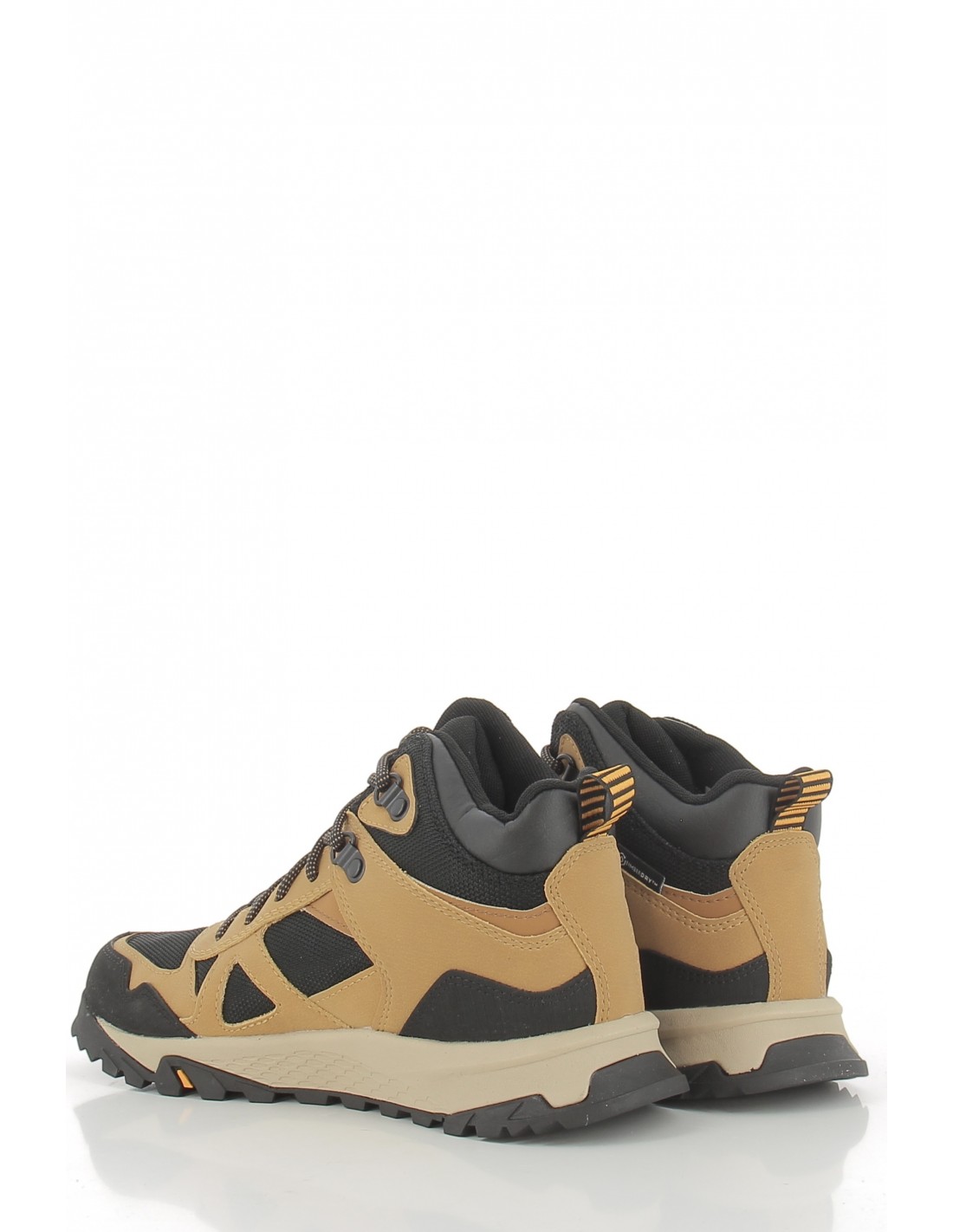 timberland boots femme lincoln peak mid wp wht nubuck marron/noir