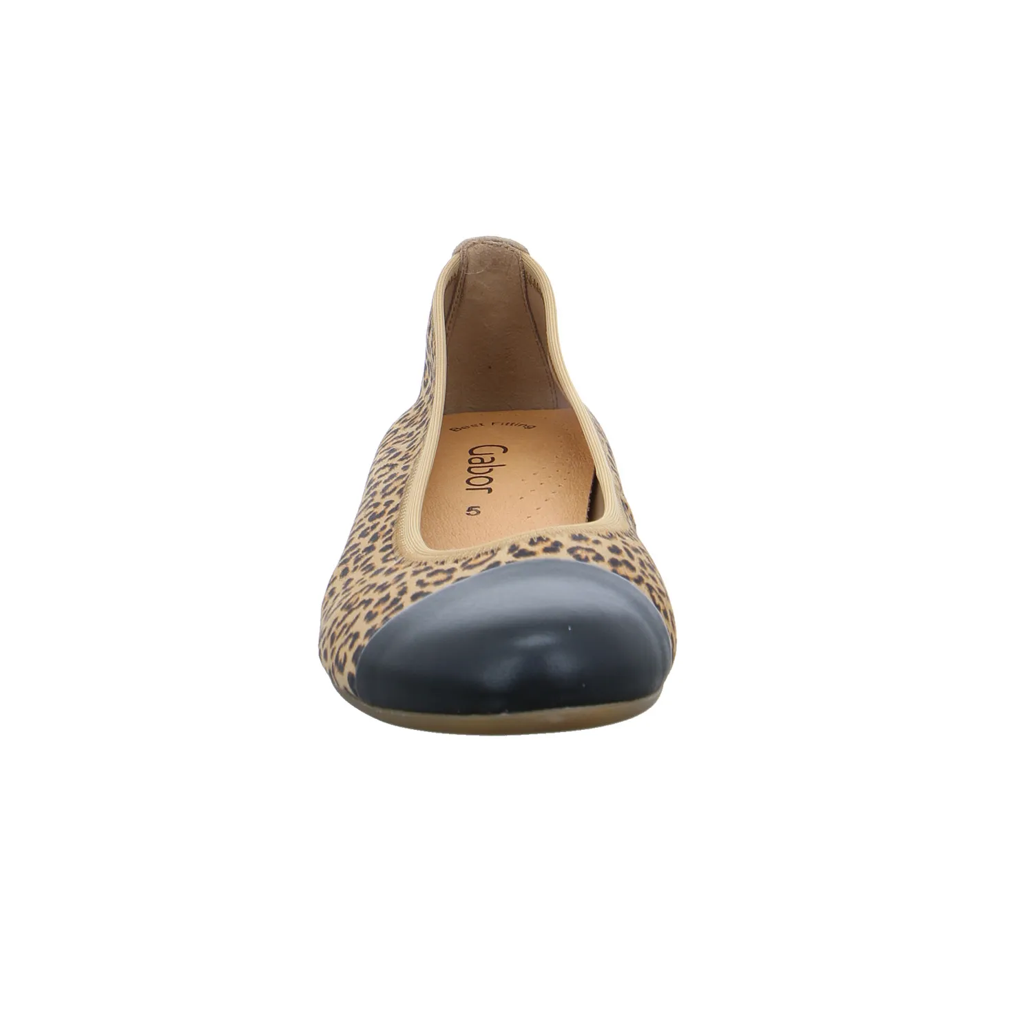 GABOR Ballerina Leopard Leder  mit Lederfutter