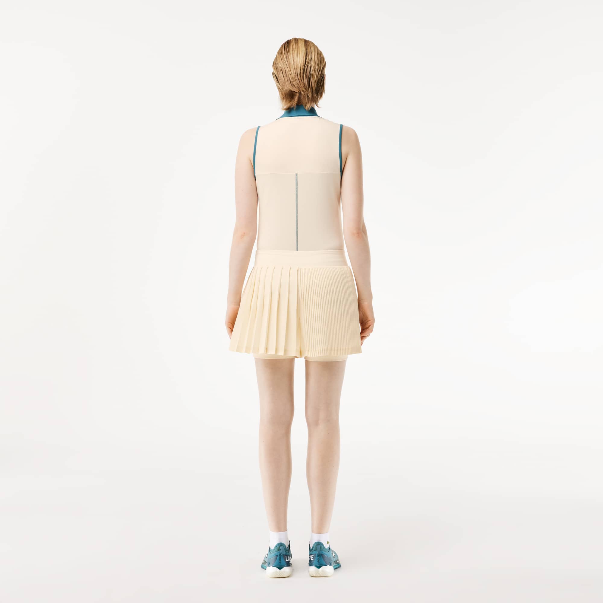 Short Tennis Ultra-Dry stretch avec shorty intégré Shorts - Blanc - Lacoste - Femme