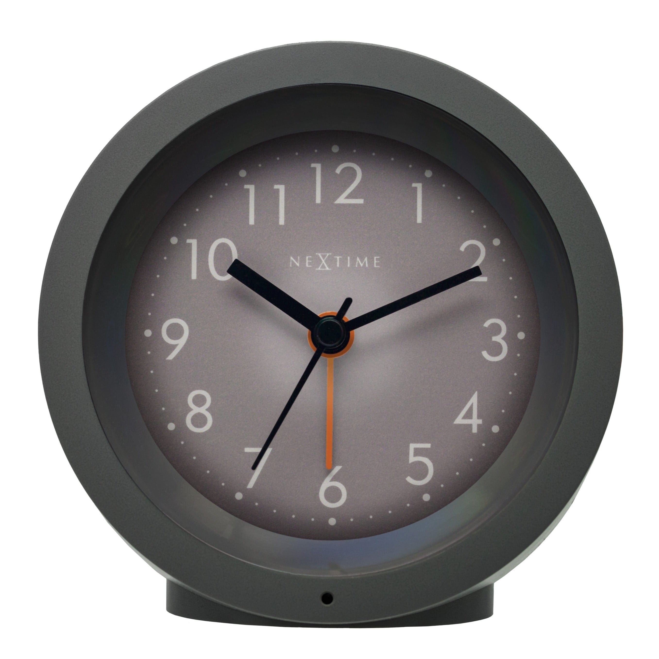 NeXtime - Tafelwekker Ã10,5 cm x 3,6 cm - Stil - Verlicht Wijzerplaat